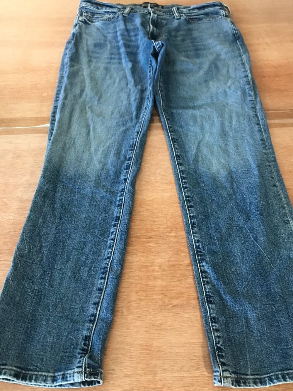 Abercrombie & Fitch Signature Athletic Straight Jeans Men 30x29 Blue Mid Rise